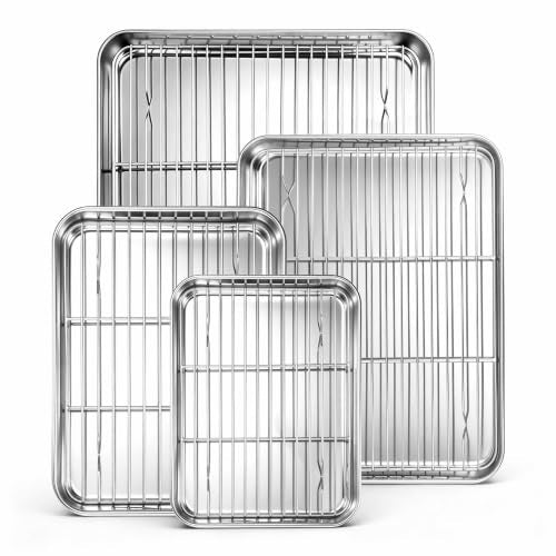 Baking Sheet with Wire Rack Set (16+12+10+9)