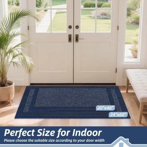 Indoor Door Mat 24" x 60" (Blue / 24" X 60" (Rectangular))