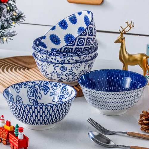 24 Oz Ceramic Soup Bowls Set of 6 (6 Count)