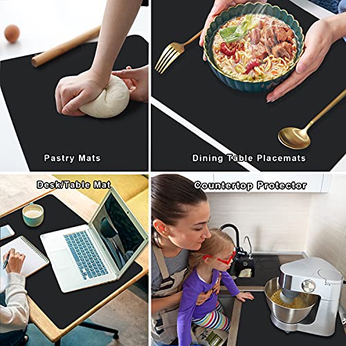 2 Pack Extra Large Silicone Mats for Baking Crafts (2 Count)