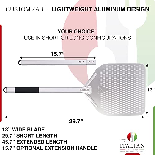 Perforated Pizza Peel 13"W x 16.7"L