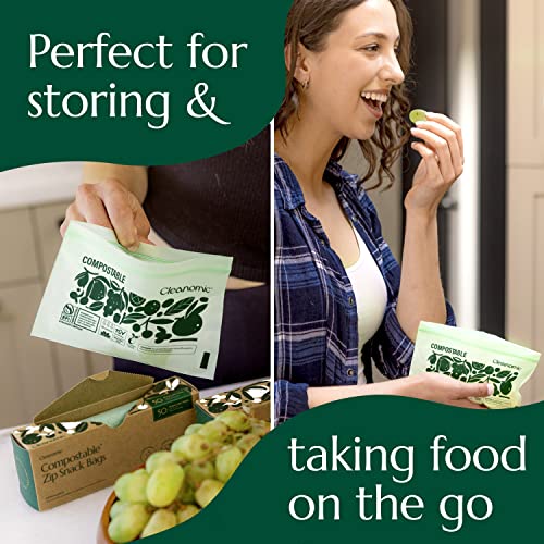 Compostable* Snack Size Food Storage Bags (50 Count)
