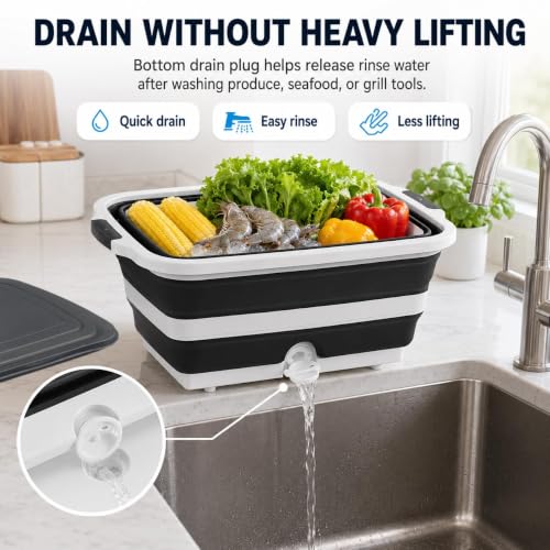 BBQ Prep Tub 30L Black XX (Black / XX-Large)