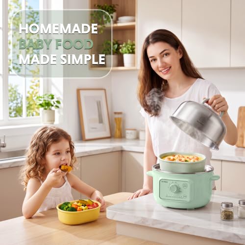 G32 1.6Qt Electric Food Steamer (Cozy Greenish)