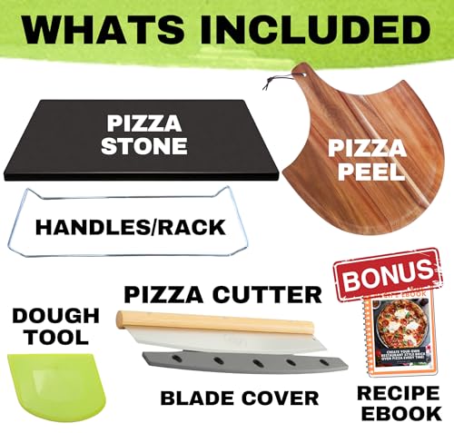 Easy Clean Non Stick 15 inch Ceramic Pizza Stone for Oven and Grill