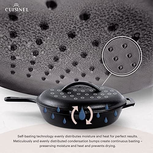 Cast Iron Skillet with Lid (12")