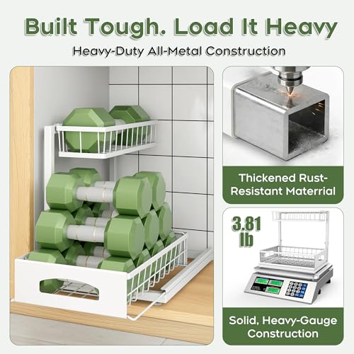 Under Sink Organizer (2 Pack / White)