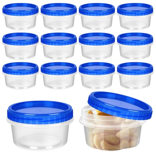 12 Pack Freezer Containers with Screw On Lids (8oz-12pack)