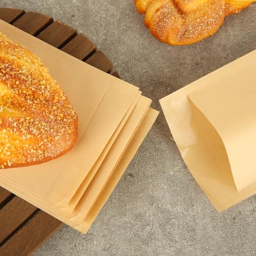 800 Pack Wax Paper Bags 4x6 inch Paper Cookie Bags (Kraft-800PCS / 4x6 inch)