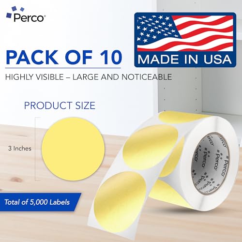 Metallic Gold Perforated Round Circle Dot Sticker 3 (Metallic Gold / 3 Inch)