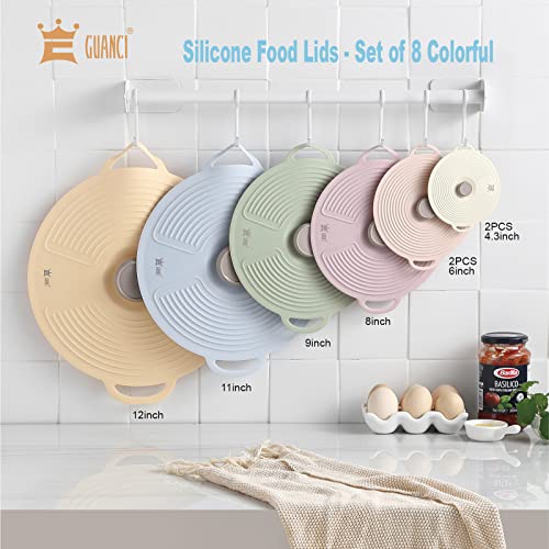 Silicone Lids for Bowl 8 Pack (A-8mix)