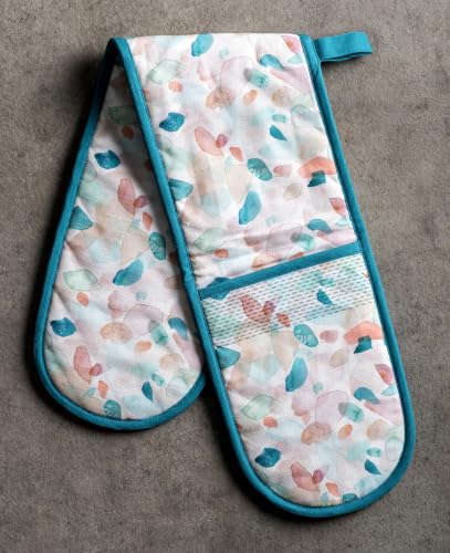 Double Oven Mitts 100% Cotton Double Oven Glove (079 - Summer Picnic / 7" x 35" (Double Oven Mitt))
