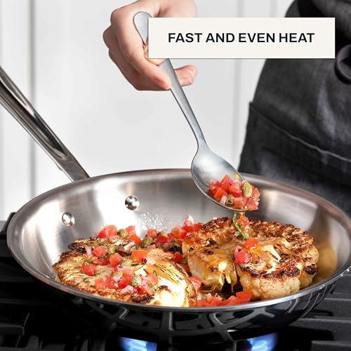 D3 Stainless Steel 2 (8" Stainless Steel Fry Pan + 1‑Qt Sauce Pan Set)