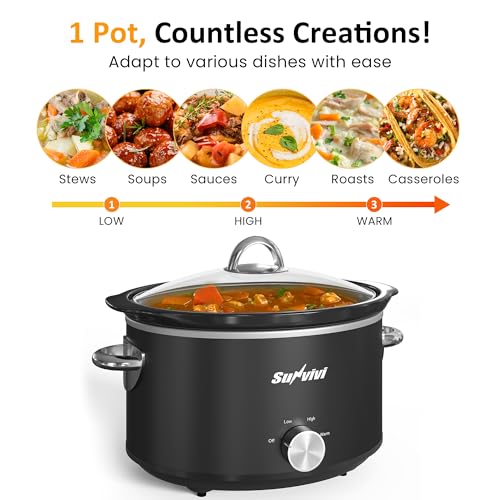 Small Slow Cooker 4QT