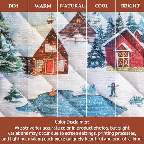Pot Holders 100% Cotton Potholders (125 - Megeve / 8" x 8" (Pot Holder Pack of 2))