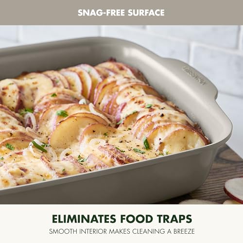 Premiere Ovenware Healthy Ceramic Nonstick 13" x 9" Rectangular Baking Pan (13" x 9" Rectangular Baking Pan / Taupe)