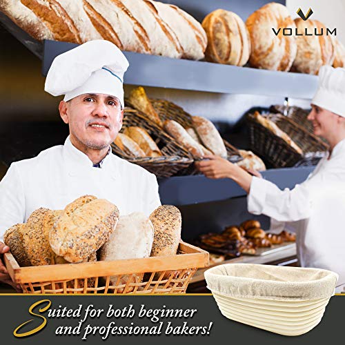 Bread Proofing Basket with Liner (10" x 7" x 3.75"H / Rectangular)