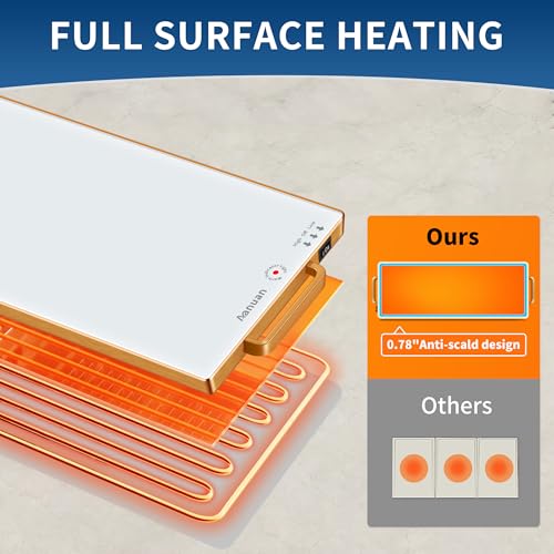 Warming Trays for Buffets Party (White / Long 31.5"x11.8")