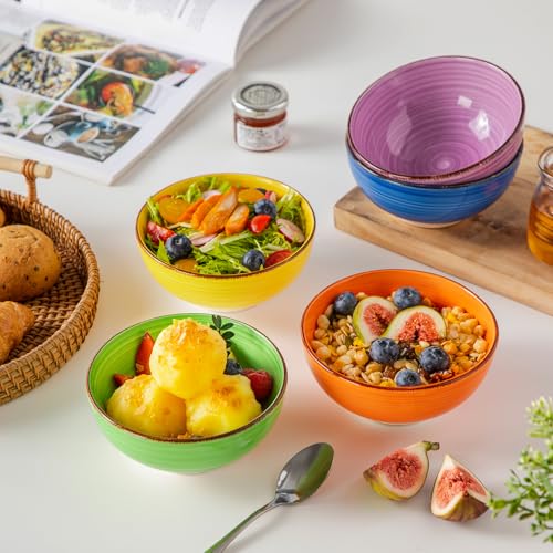 Bonita 12 Oz Small Bowls Set of 6 (Warm Color / 12 Oz)