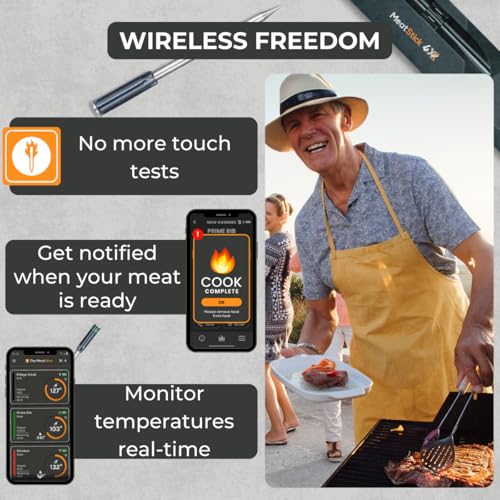 MeatStick 4X Bluetooth Wireless Meat Thermometer