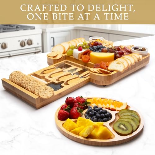 Premium Bamboo Charcuterie Board (Icon Set)