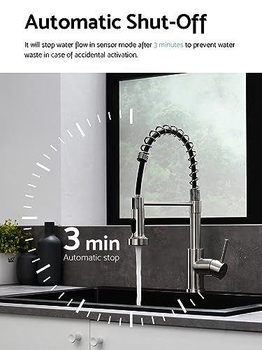 Touchless Kitchen Faucet (Brushed Nickel)