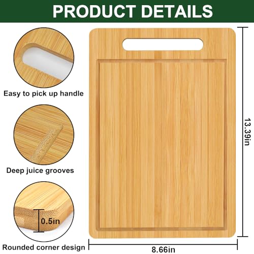 Bamboo Cutting Board (13.4"L x 8.7"W)