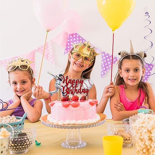 Baseball Happy Birthday Cake Topper