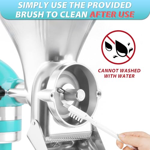 All Metal Grain Mill Attachment for KitchenAid Stand Mixers with 12 Grind Level Wheat Grinder Flour Mill for Sourdough Baking (Metal)