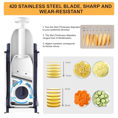 Safe Mandoline Slicer for Kitchen