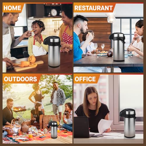 Airpot Coffee Dispenser with Pump (169 Ounces / 1 Pack)