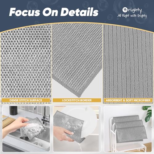 Dish Cloths 48 Pack Double (Grey)