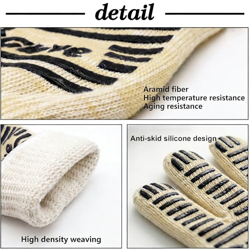 Heat Resistant Oven Gloves with Fingers (9 Ounce)