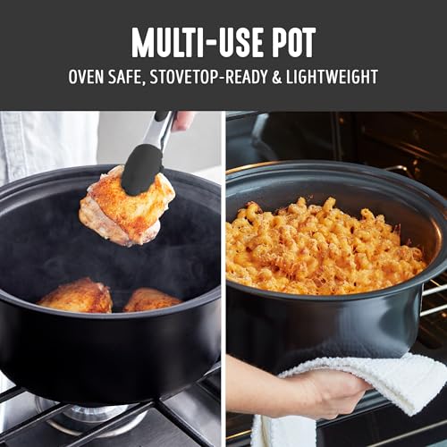 8QT Ceramic Nonstick Slow Cooker (Black / 8 Quarts)