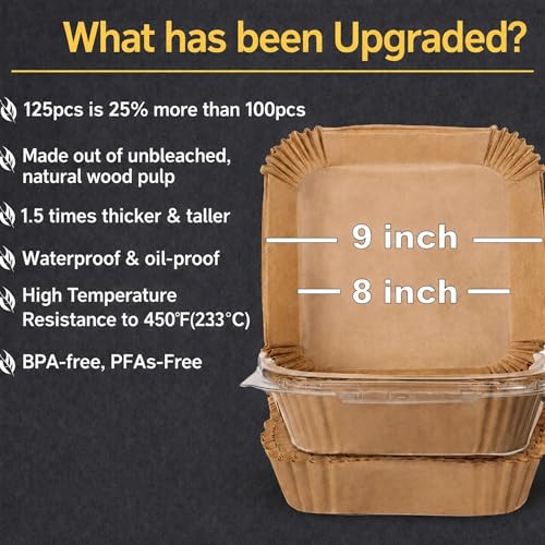 Air Fryer Liners Disposable (125 Count)