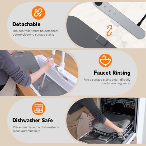 Warming Mat for Food (Dark-grey / XXL: 45.3''×15.8'')