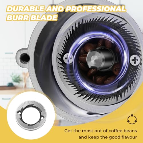 Electric Burr Coffee Grinder (White)