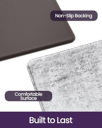 Kitchen Floor Mats Cushioned Anti Fatigue Runner (Dark Grey / 86"L x 23"W x 0.4"Th)