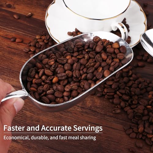 12 Oz Cast Aluminum Bar Ice Scoop Suitable for wedding (2 Count)