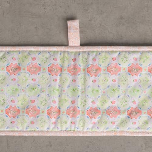 Double Oven Mitts 100% Cotton Double Oven Glove (013 - Bunny Party / 7" x 35" (Double Oven Mitt))