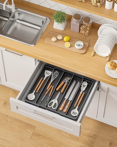 Silverware Drawer Organizer (X-Large / Black)
