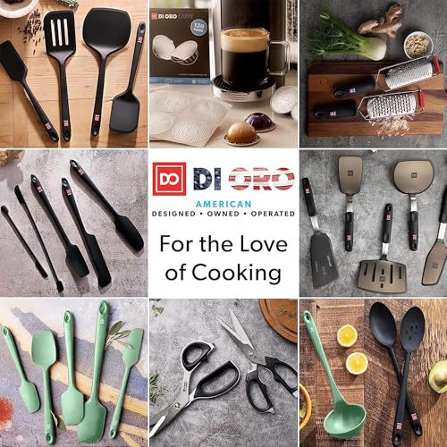 DI ORO Silicone Cooking Spoons (Sage)