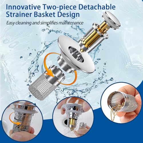 Sink Stopper Hair Catcher (2,upgrade Silver)