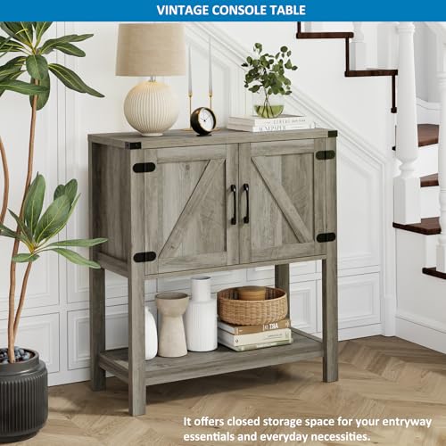 Console Table with 2 (Grey)