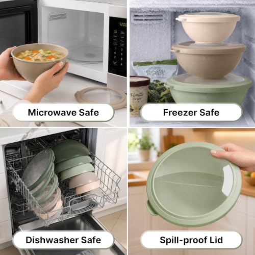 12 Piece Plastic Mixing Bowls with Leak (452.48 Count)