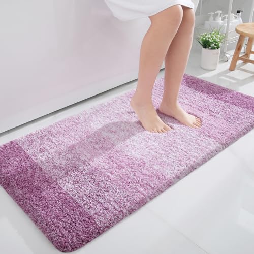 Bathroom Runner Rug 45x27 (45" X 27" / Pinkish-purple)