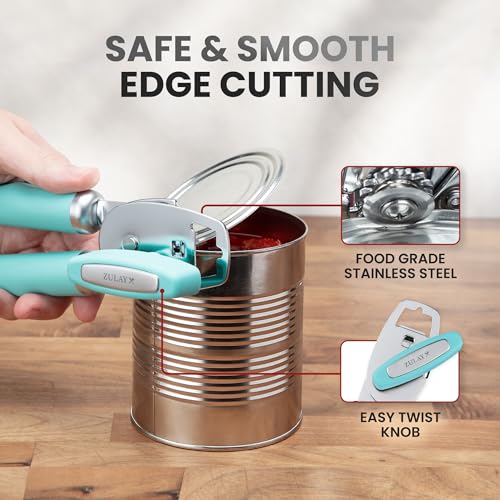 Heavy Duty Stainless Steel Can Opener Manual with Bottle Opener