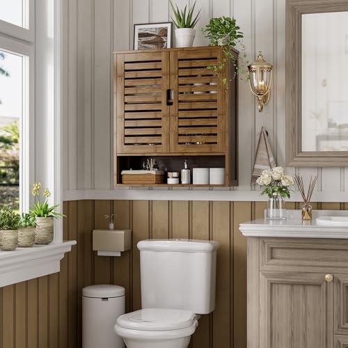 Bathroom Cabinet Wall Mounted (Walnut)