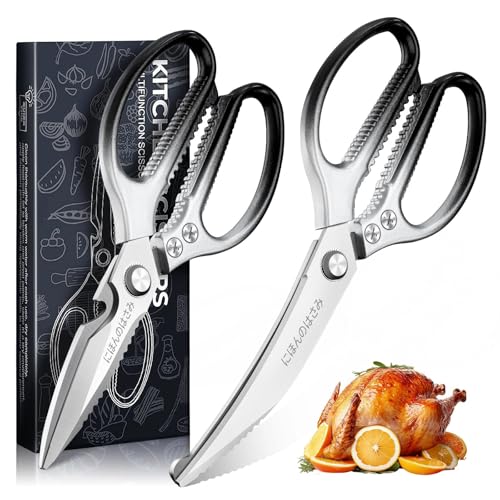 Kitchen Scissors Shears Set (Silver-black)