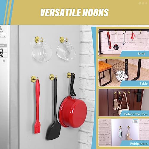 Magnetic Hooks (Gold / 1.26 inches)